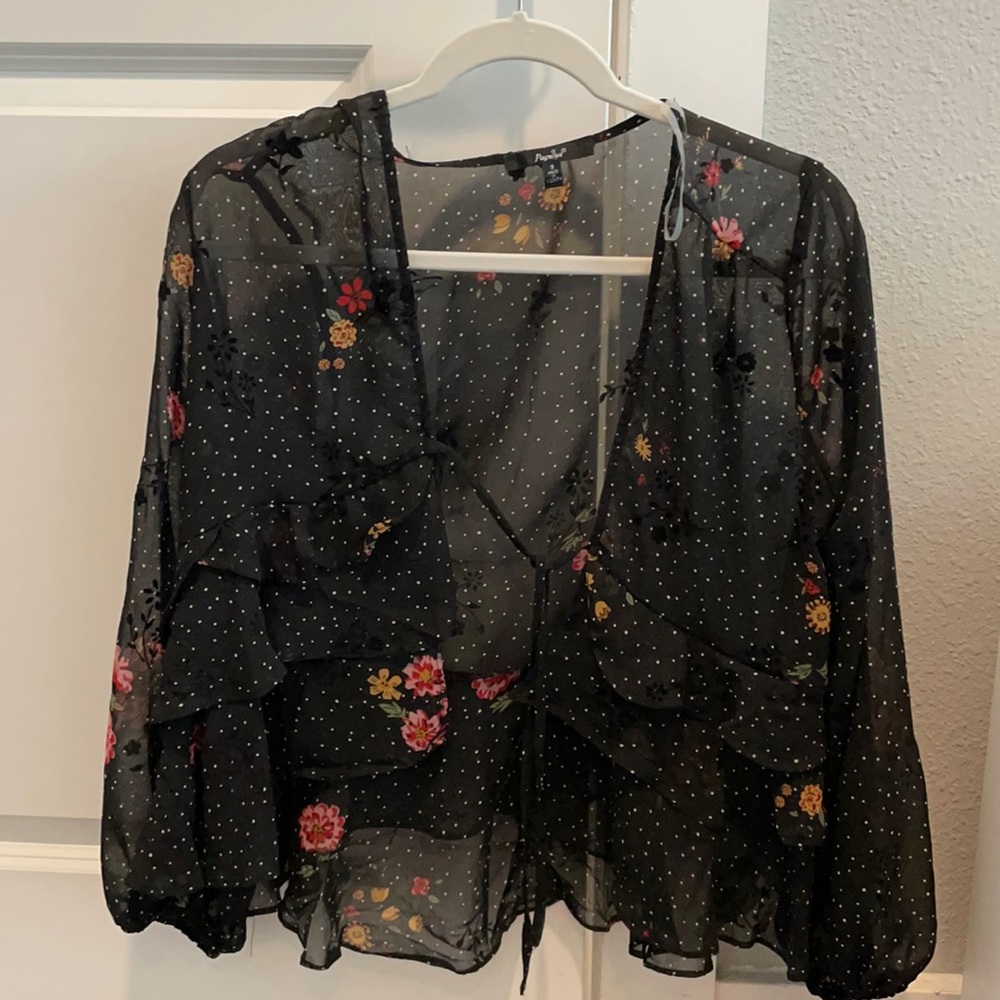 Chic black shrug